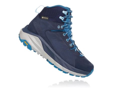 Hoka One One Kaha GORE-TEX Dama - Bocanci Munte Negrii / Albastri | RO-UVua7Ge